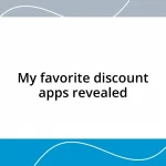 My favorite discount apps revealed